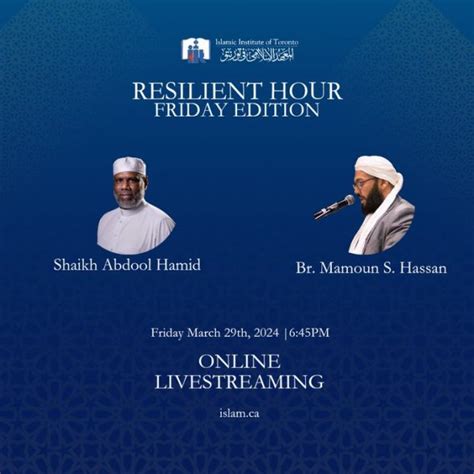 Day 18 – LIVESTREAM – The Resilient Hour – “The Greatest Blessing after ...