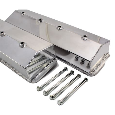 ARC V4002 Small Block Chevy 87 00 Polished Fabricated Valve Covers