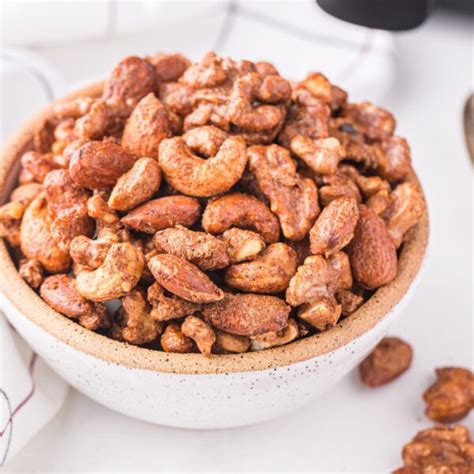 Air Fryer Spiced Nuts Recipe By Blackberry Babe