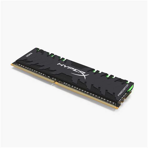 DDR4 Green Kingston HyperX Predator Modelo 3D 29 3ds Blend C4d