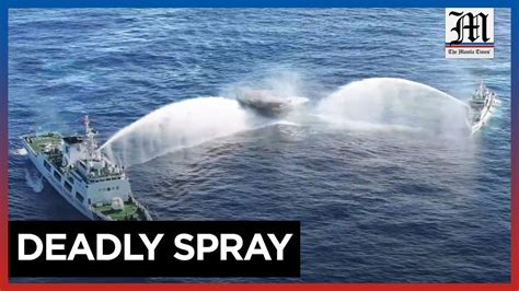 China Coast Guard Ships Water Cannon Ph Resupply Boats Video Dailymotion