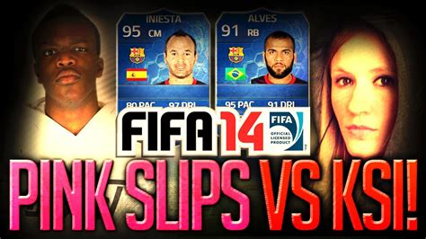 EPIC TOTY PINK SLIPS VS KSI TOTY INIESTA TOTY DANI ALVES YouTube