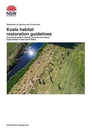 Koala habitat restoration guidelines | NSW Environment and Heritage