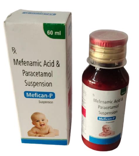 Mefican P Mefenamic Acid And Paracetamol Oral Suspension Form Syrup