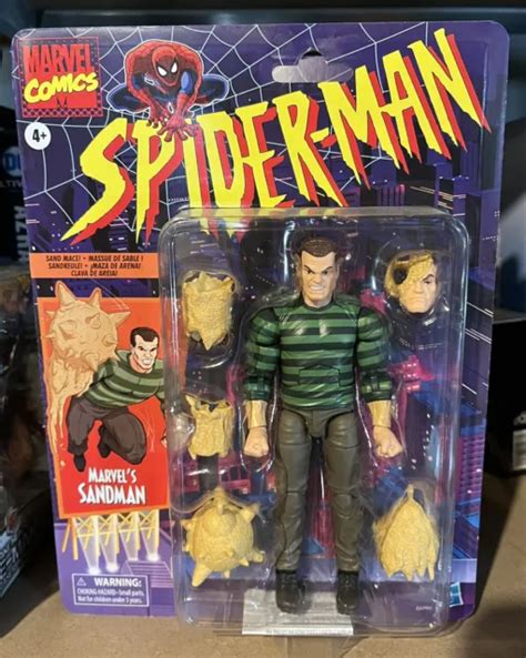 HASBRO MARVEL LEGENDS Spider Man Sandman 6 Inch Retro Action Figure