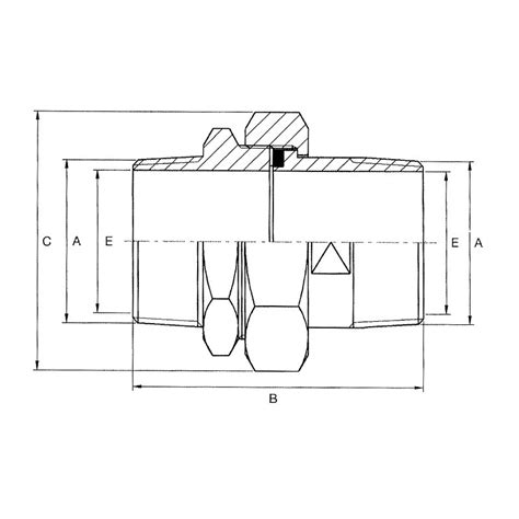 Raccord Union Pi Ces M Le M Le Filetage Npt En Inox L Avec Crou