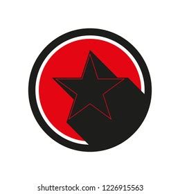 Abstract Red Star Logo Vector Illustration Stock Vector (Royalty Free ...