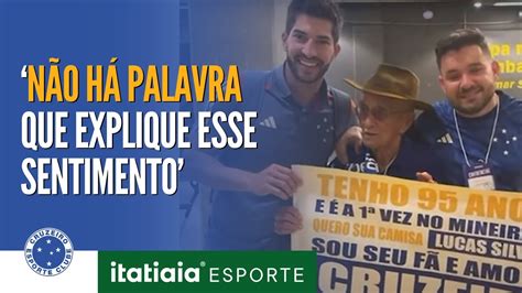 TORCEDOR DE 95 ANOS RECEBE PRESENTE DE LUCAS SILVA E REALIZA SONHO