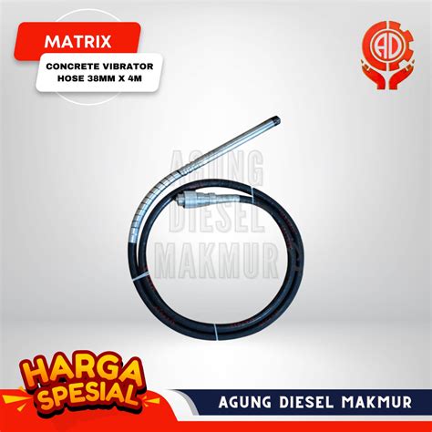 Jual Matrix Concrete Vibrator Hose Selang Vibrator Cor Semen 38mm X 4