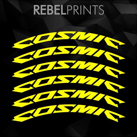 Mavic COSMIC 12 Pcs Wheel Rim Sticker Decals Vinyl For Mountain Bike