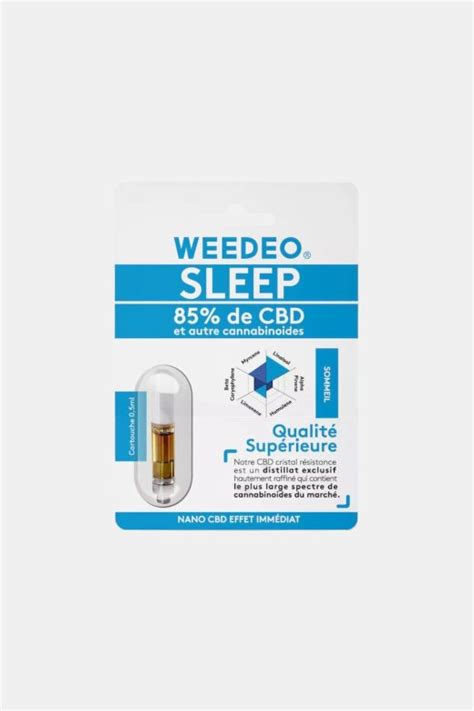 Weedeo Cartucho Terpénico Sleep 85 destilado de CBD 0 5 ml