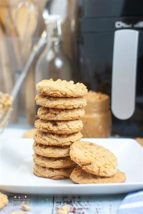 Air Fryer Peanut Butter Cookies Eazy Peazy Desserts