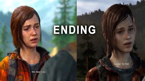 The Last Of Us Part 1 Remake Vs Remastered Gameplay Ending Cutscene Graphic Comparison Youtube