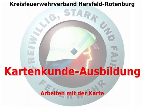 Kartenkunde Ausbildung Freiwillige Feuerwehr Niederaula