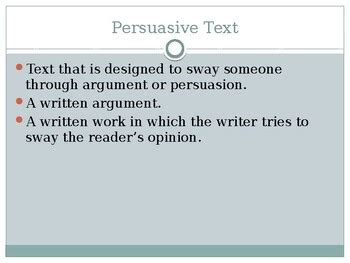 Argument vs. Persuasion - PPT by AZGirlBoss | TPT