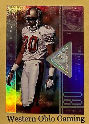 1998 Upper Deck SPx Finite Jerry Rice 92 Play Makers 0488 1375 MADE