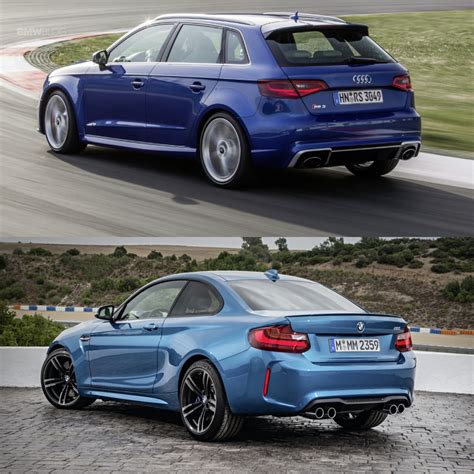 Photo Comparison Bmw M2 Vs Audi Rs3