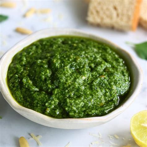 Pesto Sauce Recipe (Basil Pesto) - Sharmis Passions