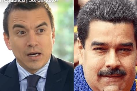 No Es Que No Reconocemos El Gobierno De Maduro Dice Daniel Noboa Y