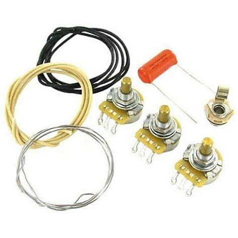 Jazz Bass Wiring Kit 250k Cts Sprague Orange Drop 047m Reverb