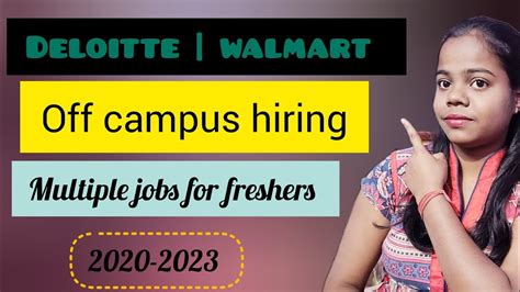 Deloitte Hiring Off Campus Drive 2023 2021 2020 Latest Hiring