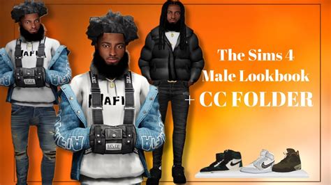 The Sims 4 Urban Male Lookbook Cas Cc Folder Realistic Sim Youtube