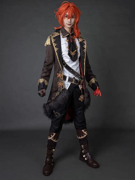 Game Genshin Impact Diluc Cosplay Costume Mp006284 Game Costumes