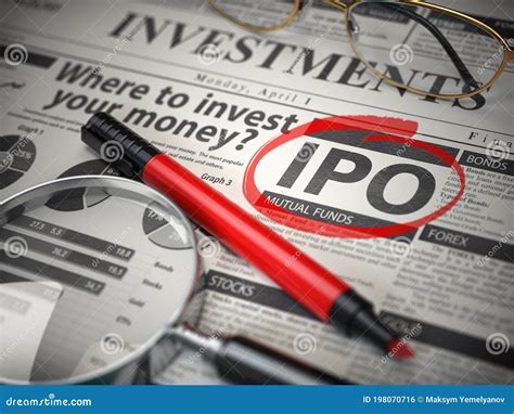 Ipo Initial Public Offering Concept Where To Invest Concept