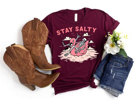 Stay Salty T Shirt Beach T Shirt Stay Salty Distressed Etsy