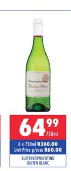 BUitenverwachting Buiten Blanc 750ml Offer At Ultra Liquors