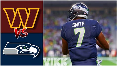 Commanders Vs Seahawks Week 10 Simulation Madden 24 Exhibition YouTube