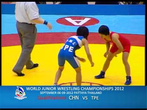 WORLD JUNIOR WRESTLING CHAMPIONSHIPS 2012 CHN VS TPE YouTube