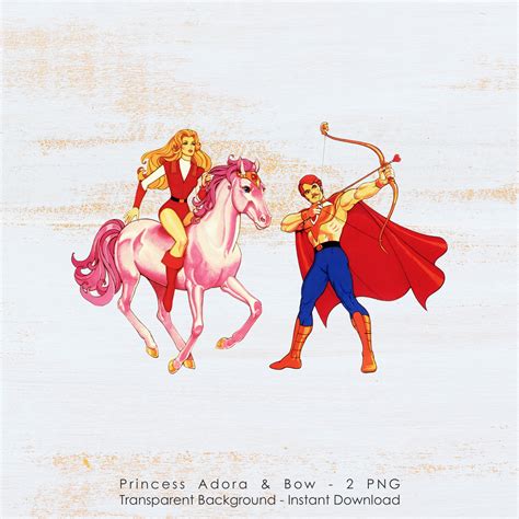 Princess Adora And Bow Adora She Ra Png 80spng Transparent Etsy