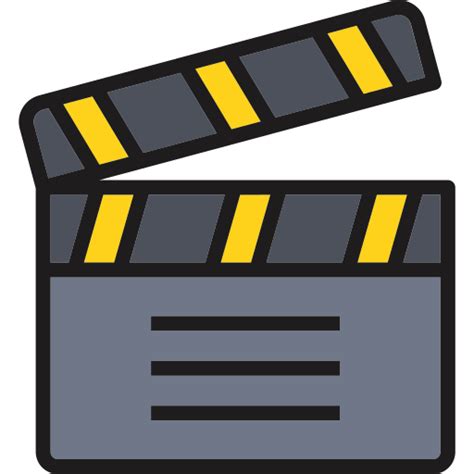 Claqueta Iconos Gratis De Cine