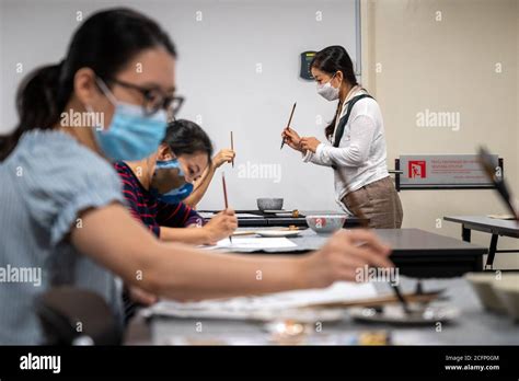 Kuala Lumpur Malaysia 6th Sep 2020 People Learn Traditional Chinese