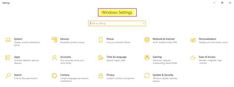 How To Open And Use Windows 10 Settings