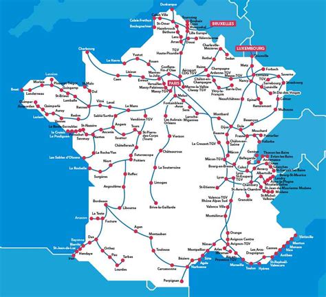 SNCF TGV Map