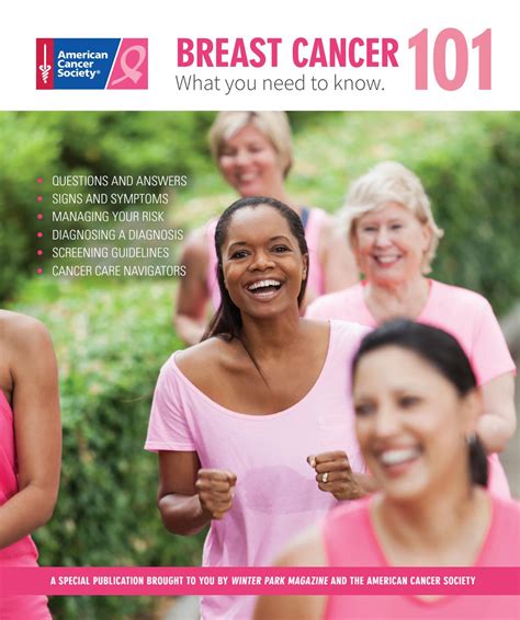 American Cancer Society Breast Cancer 101 By Winter Park Publishing