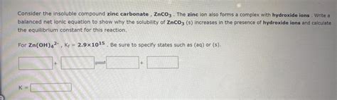 Solved Consider The Insoluble Compound Silver Bromide Agbr