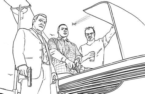 Desenhos Do Gta Para Colorir Desenhos Para Imprimir Desenho De