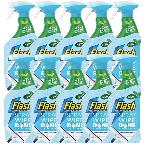 Flash Spray Wipe Done Shower Multi Purpose Cleaning Spray 800ml Case Of