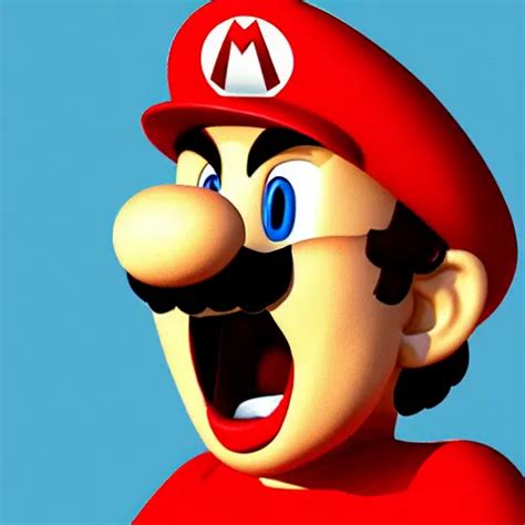 Mario Screaming Very Funny Stable Diffusion