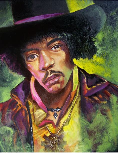 Jimi Hendrix Oil Painting At Paintingvalley Explore Collection Of