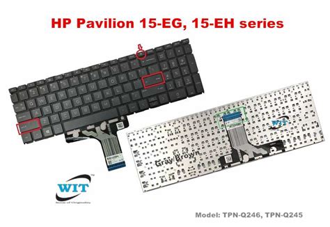 Laptop Internal Keyboard Keypad For HP Pavilion 15 EG 15 EH TPN Q246