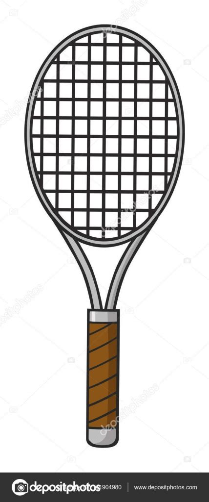 Cartoon Tennis Racket. Stock Vector Image by ©HitToon #141904980