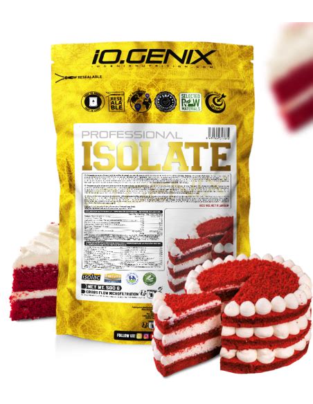 Proteína Isolate Professional 500gr 91 Proteína IO GENIX Nutrition