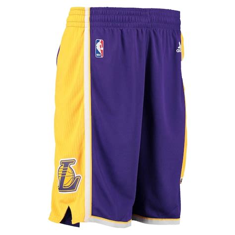 adidas Los Angeles Lakers Purple Swingman Shorts - NBA Store