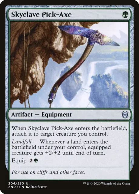 Skyclave Pick Axe Foil Zendikar Rising X X Znr Mtg Playset