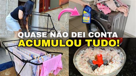 Rotina De Dona De Casa Lavei E Dobrei Muita Roupa Almo O R Pido E