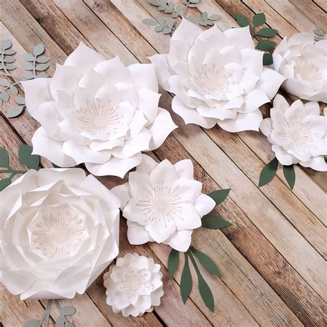 Paper Flowers Wall Decor - Etsy